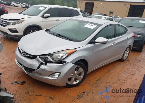 2012 Hyundai Elantra Gls (Ulsan Plant) from USA, damaged, VIN KMHDH4AE6CU281645